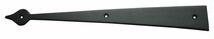 Medium Faux Spade Style Strap Hinge (each) Black Powder Coated